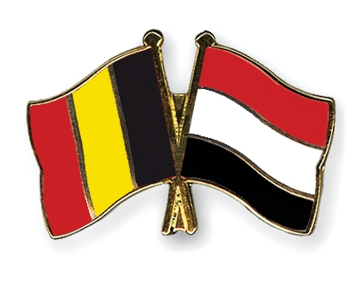 Fahnen Pins Belgien Jemen