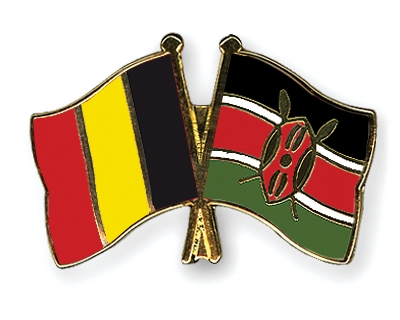 Fahnen Pins Belgien Kenia