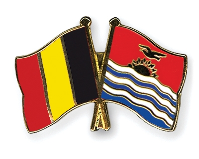 Fahnen Pins Belgien Kiribati