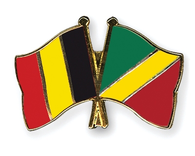 Fahnen Pins Belgien Kongo-Republik