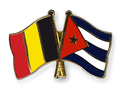 Fahnen Pins Belgien Kuba