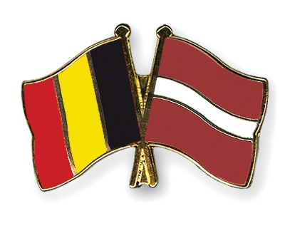 Fahnen Pins Belgien Lettland