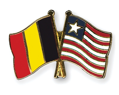 Fahnen Pins Belgien Liberia