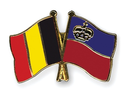 Fahnen Pins Belgien Liechtenstein