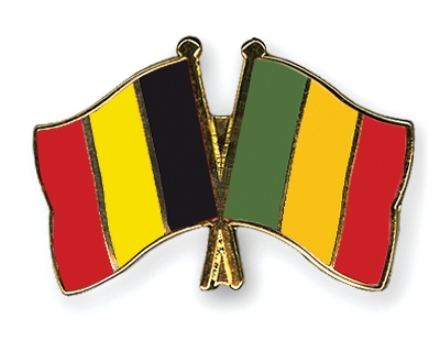 Fahnen Pins Belgien Mali