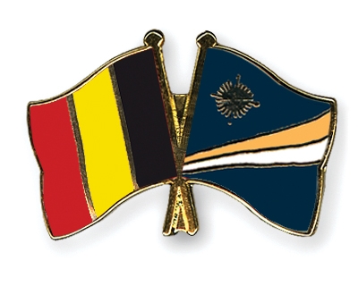 Fahnen Pins Belgien Marshallinseln