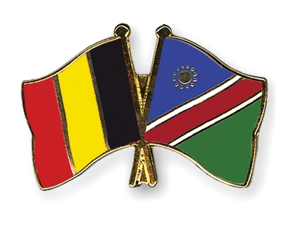 Fahnen Pins Belgien Namibia