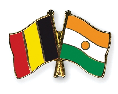 Fahnen Pins Belgien Niger