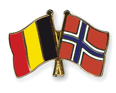 Fahnen Pins Belgien Norwegen