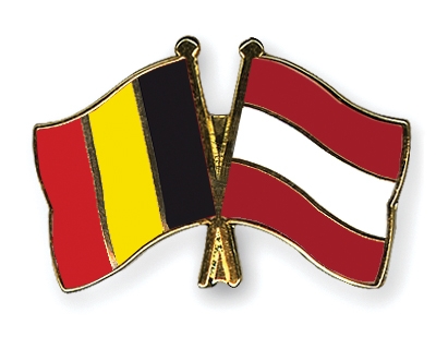 Fahnen Pins Belgien sterreich