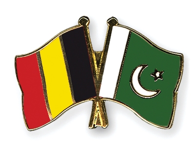 Fahnen Pins Belgien Pakistan