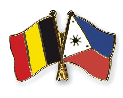 Fahnen Pins Belgien Philippinen