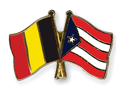 Fahnen Pins Belgien Puerto-Rico