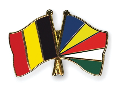 Fahnen Pins Belgien Seychellen
