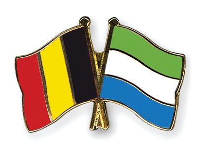 Fahnen Pins Belgien Sierra-Leone