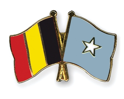 Fahnen Pins Belgien Somalia