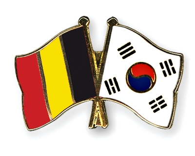 Fahnen Pins Belgien Sdkorea