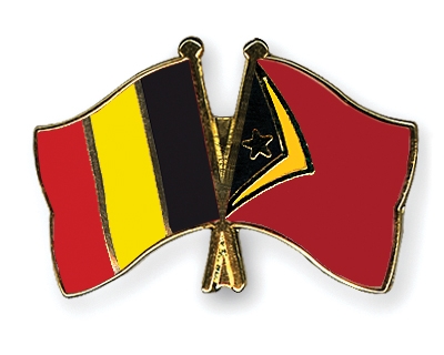 Fahnen Pins Belgien Timor-Leste