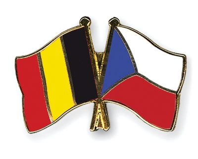 Fahnen Pins Belgien Tschechische-Republik