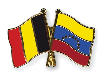 Fahnen Pins Belgien Venezuela
