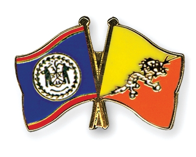 Fahnen Pins Belize Bhutan