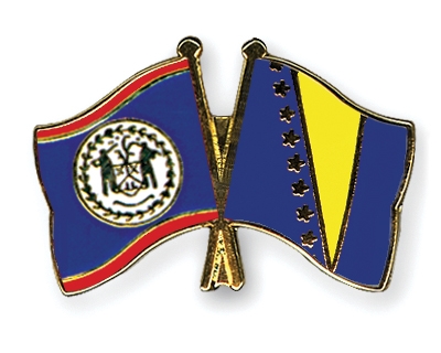 Fahnen Pins Belize Bosnien-und-Herzegowina