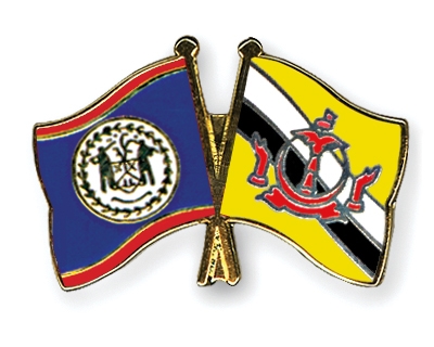 Fahnen Pins Belize Brunei-Darussalam