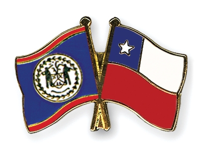 Fahnen Pins Belize Chile