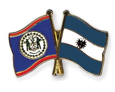 Fahnen Pins Belize El-Salvador