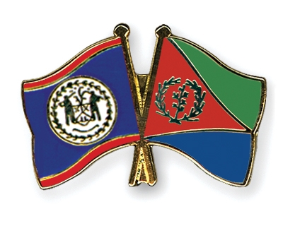 Fahnen Pins Belize Eritrea