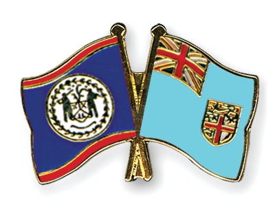 Fahnen Pins Belize Fidschi