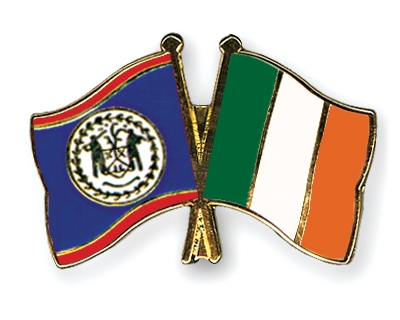 Fahnen Pins Belize Irland
