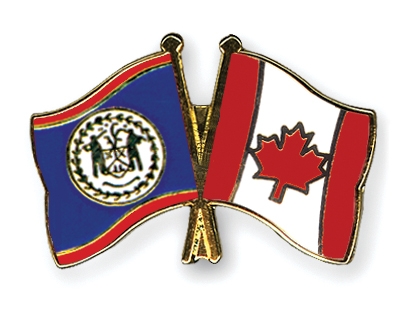 Fahnen Pins Belize Kanada