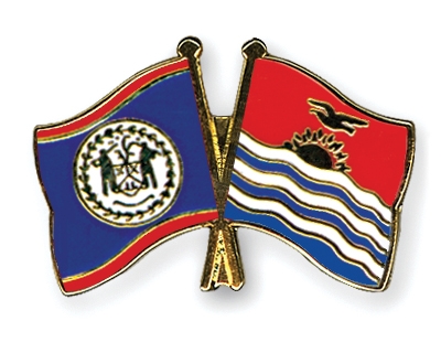 Fahnen Pins Belize Kiribati