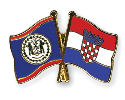 Fahnen Pins Belize Kroatien