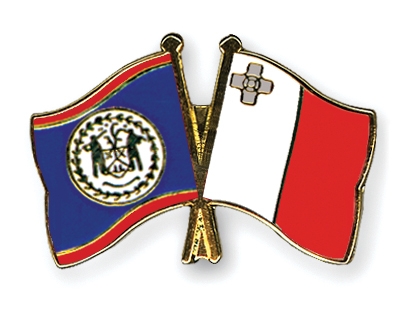 Fahnen Pins Belize Malta