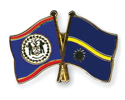 Fahnen Pins Belize Nauru