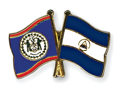 Fahnen Pins Belize Nicaragua