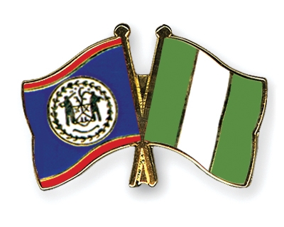 Fahnen Pins Belize Nigeria