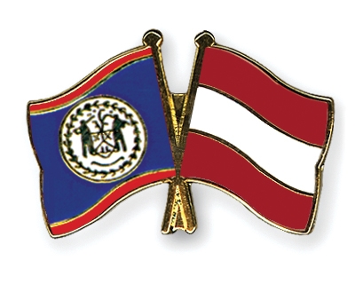 Fahnen Pins Belize sterreich