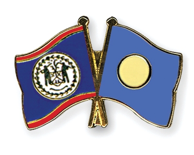 Fahnen Pins Belize Palau