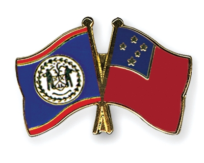 Fahnen Pins Belize Samoa