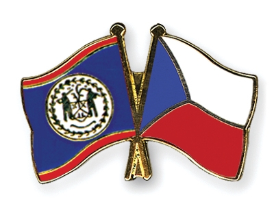 Fahnen Pins Belize Tschechische-Republik