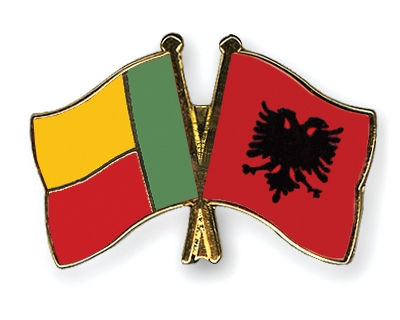 Fahnen Pins Benin Albanien