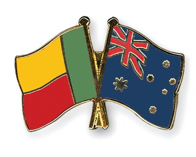 Fahnen Pins Benin Australien