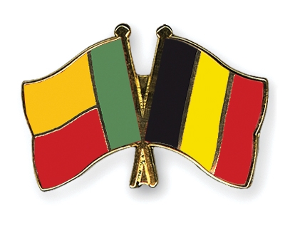 Fahnen Pins Benin Belgien