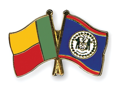 Fahnen Pins Benin Belize