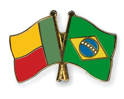 Fahnen Pins Benin Brasilien