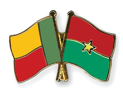 Fahnen Pins Benin Burkina-Faso