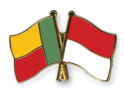 Fahnen Pins Benin Indonesien